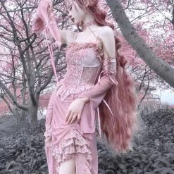 Blood Supply Summer 2022 The Sakura Fairy Velvet Lace Dress