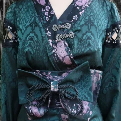 Blood Supply Evil Snake Jacquard Kimono Style Three-piece Set New Arrivals