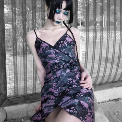 Blood Supply Floating Weeds Jacquard Cami Dress