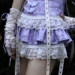 Blood Supply Summer 2022 God's Redemption Lavender Lace Tiered Skirt