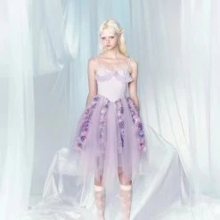 [UNOSA] Rose Fairy Purple Cami Mini Dress