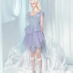 Summer 2022 [UNOSA] Dancing In Lavender Sea Sea Haze Fairy Lace Dress