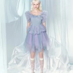 Summer 2022 [UNOSA] Dancing In Lavender Sea Sea Haze Fairy Lace Dress