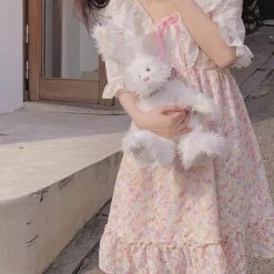 Rose Candy Summer 2022 Strawberry Candy Vintage Cotton Dress