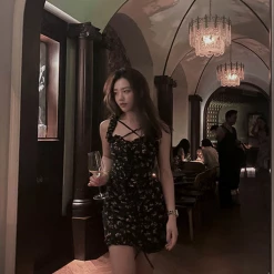 [Arilf SS22] Smoked Rose Floral Mini Dress New Arrivals