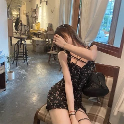 [Arilf SS22] Smoked Rose Floral Mini Dress New Arrivals