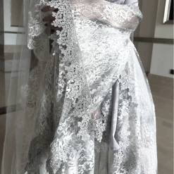 Blood Supply White Rose Funeral Classical Lace Dress Set