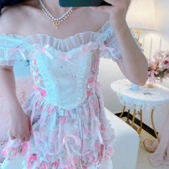 Summer Joy Sweet Candy Lace Mini Dress New Arrivals