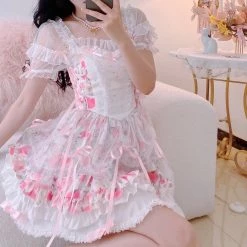 Summer Joy Sweet Candy Lace Mini Dress New Arrivals