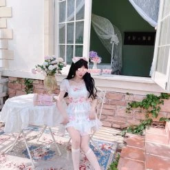 Summer Joy Angel's Dream Lace Mini Dress