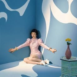 UNOSA Pink Lady Vintage Jacquard Qipao Dress Summer 2022