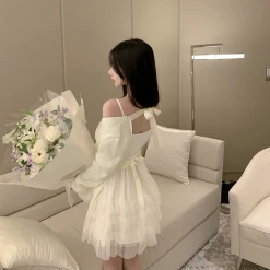 SNOW Sleepy Autumn Morning Dress Sweater Set New Arrivals