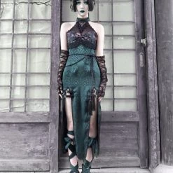 Blood Supply Summer 2022 Evil Snake Qipao Style Slit Dress