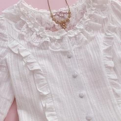 [In Stock] 'the Landscape' Antique-inspired Cotton One-piece Dress Le Flacon