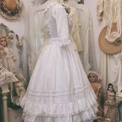 [In Stock] 'the Landscape' Antique-inspired Cotton One-piece Dress Le Flacon