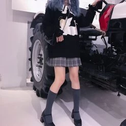 Peiliee Shop X RUAI [Mid Season Sale ] You Are Like An Angel Sailor Babydoll Hoodie Dress New Arrivals