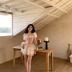 Dni Frozen Dance Of Venus Pink Corset