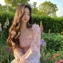 [Mummy Cat] Pink Romance Floral Top New Arrivals