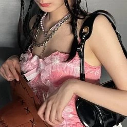 Peiliee Shop [Mid Season Sale ] Leave Her Wild Handmade Lingerie Lace Corset Body New Arrivals