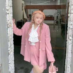 DAJUN New Arrivals [Curve Beauty] Suit Up Sweetheart Suit Set