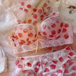 Sister Lingeire Strawberry Garden Lingerie Bra Set New Arrivals