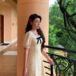 Boss JIA New Arrivals [Premium Selected] Little Lemons Vintage Midi Dress