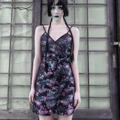 Blood Supply Floating Weeds Jacquard Cami Dress