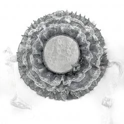 Blood Supply New Arrivals White Rose Funeral Handmade Lace Hat