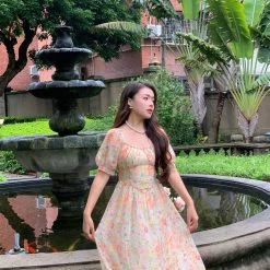 Boss JIA New Arrivals [Premium Selected] Butterfly In My Dream Midi Dress