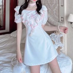 Peiliee Shop X Summer Joy [Mid Season SALE] Cocos Mousse Baby Doll Dress New Arrivals