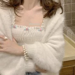 RIBERRY New Arrivals [Petite] Floral Days And You Crop Top