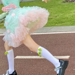 New Arrivals [August Unicorn] Strawberry Mint Marshmallow Handmade Dress Set