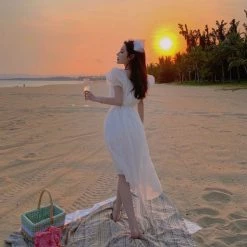 Chic Memories [Mid Season Sale ] Hazy Moonlight Romantic Dress