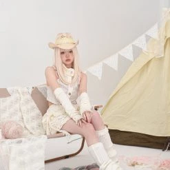 [Rose Island] Summer Blooming Flowers Knit Top Summer 2022