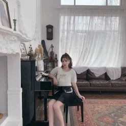 Nakiss [Mid Season Sale ] Snow Bun Bun Knitwear Cashmere Blend Top