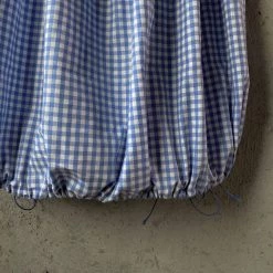Customized New Arrivals [Tailor Made] Summer Seaside Blue Gingham Dress