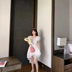 Chic Memories [Mid Season Sale ] Hazy Moonlight Romantic Dress