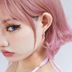 Summer 2022 [SideReal X EN ] Miwaku Mayjo Earring With Cone Shape