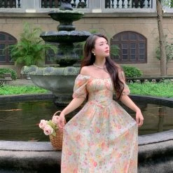 Boss JIA New Arrivals [Premium Selected] Butterfly In My Dream Midi Dress