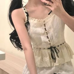 Leonie Girl New Arrivals Drop Of Dreams Cami Top & Skirt Set