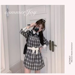 Summer Joy [Mid Season SALE] On The Other Side Of The Moon Gingham Dress New Arrivals