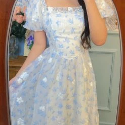 Boss JIA [Premium Selected] Poem Of Iris Midi Dress New Arrivals