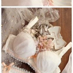 Japanese Lingerie Dreamy Ballerina Bra Set With Plus Sizes