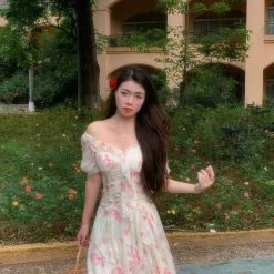 Boss JIA New Arrivals [Premium Selected] Secret Garden Flora Midi Dress