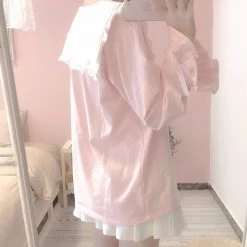 Peiliee Shop X RUAI [Mid Season Sale ] You Are Like An Angel Sailor Babydoll Hoodie Dress New Arrivals