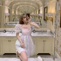 Chic Memories [Premium Selected] Dream Angel Pastel Rainbow Coloured Handmade Princess Dress New Arrivals