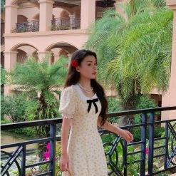 Boss JIA New Arrivals [Premium Selected] Little Lemons Vintage Midi Dress