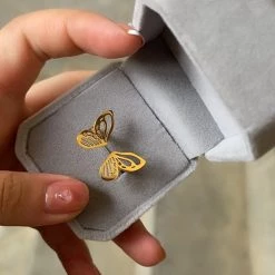 Peiliee Shop Golden Butterfly Ring