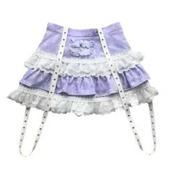 Blood Supply Summer 2022 God's Redemption Lavender Lace Tiered Skirt