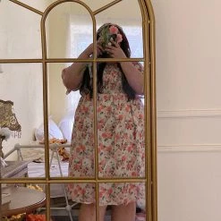 DAJUN [Curve Beauty] Floral Moonlight Chiffon Dress New Arrivals